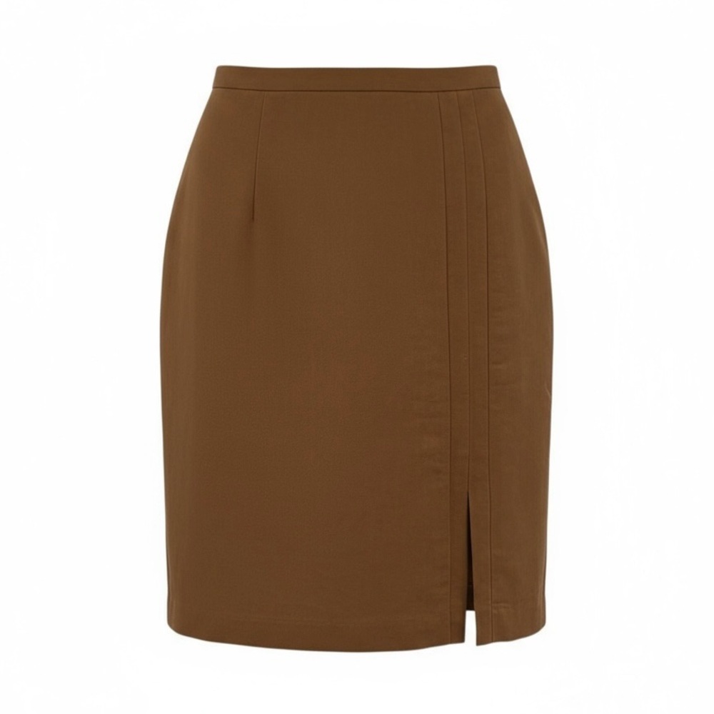 J.R.T by Newport News Vintage Pencil Skirt in Camel Women's Size Petite 4